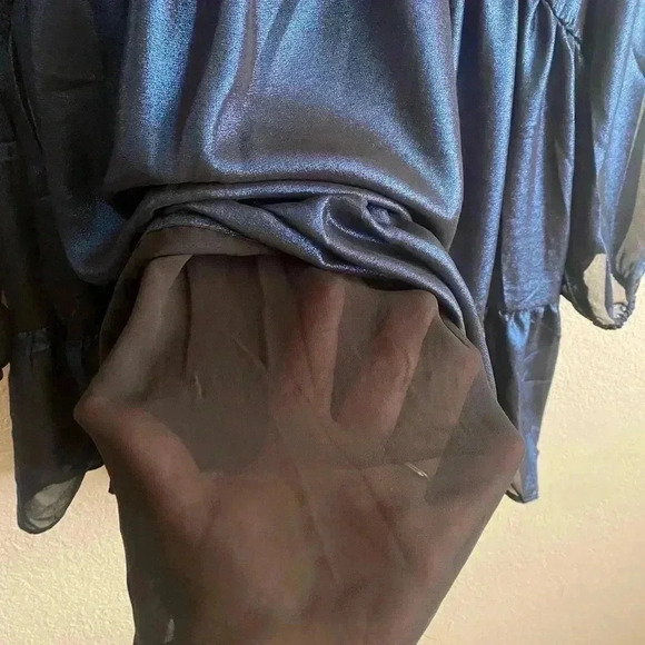 🆕 Melloday Chiffon Tier Tunic Top XS🆕 - Picture 5 of 10